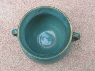 WJ Gordy Georgia Art Pottery Bowl Cauldron Rare Green & Blue Glaze Great Con NR 2