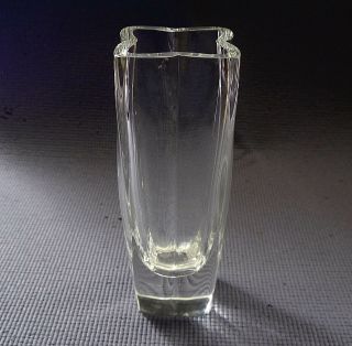 Vintage Signed Bengt Edenfalk Kosta Boda Scandinavian Modern Mcm Glass Vase
