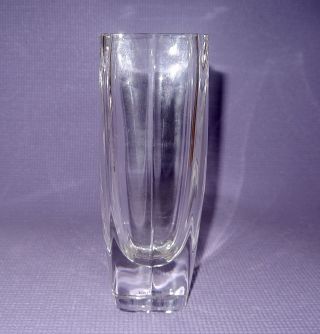 Vintage Signed BENGT EDENFALK Kosta Boda Scandinavian Modern MCM Glass Vase 3