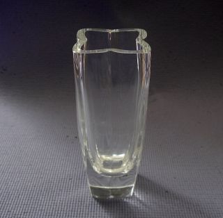 Vintage Signed BENGT EDENFALK Kosta Boda Scandinavian Modern MCM Glass Vase 6