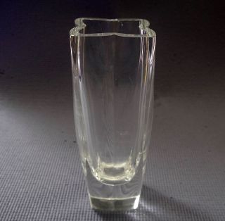 Vintage Signed BENGT EDENFALK Kosta Boda Scandinavian Modern MCM Glass Vase 8