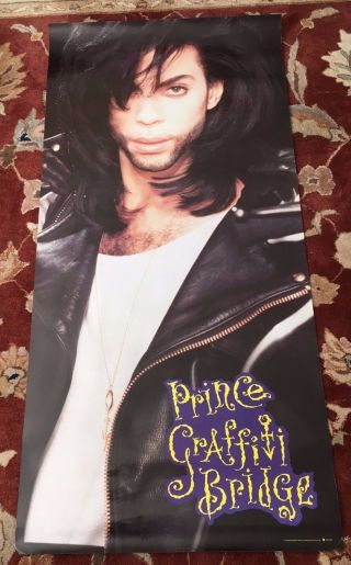 Prince Graffiti Bridge Rare 2 - Sided Promotional Poster 26 " X53 " Huge