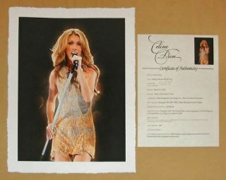 Celine Dion 2011 Taking Chances World Tour Lithograph 13 " X16 " Rare With