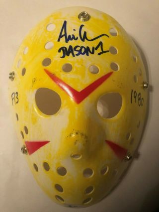 Ari Lehman Autographed Jason Voorhees Friday The 13th Mask Lehman Hologram