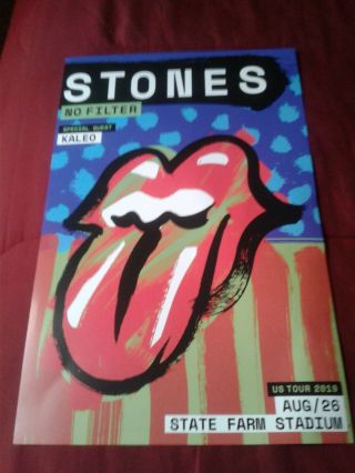Rolling Stones 2019 No Filter Tour Poster