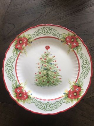 Nwt 4 Pioneer Woman Garland Christmas Tree Retired Pattern - - Dinner Plates