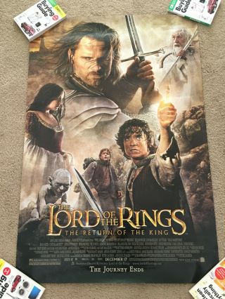 Lord Of The Rings Return Of The King Movie Poster 2 Sided Final 27x40