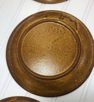 Vintage McCoy Stoneware Pottery Salad Plates set of 10 Canyon Mesa 1412 7