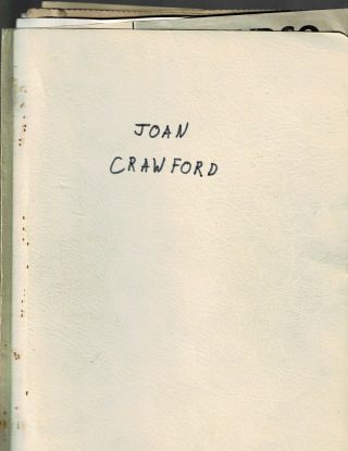 Scrapbook/folder - Joan Crawford - Articles - Mag Photos Etc - Medium Thick