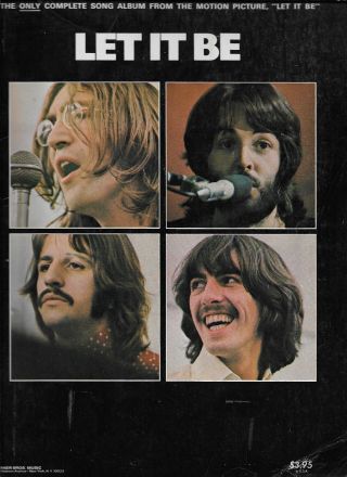 The Beatles Let It Be Rare Sheet Music Songbook