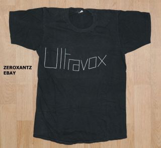 1979 Pre - Vienna Ultravox T Shirt (small) Midge Ure John Foxx