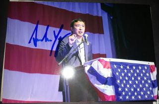 Andrew Yang U.  S.  A.  President 2020? Signed Autographed 4x6 Photo Usa Potus 2020?