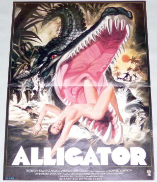 The Great Alligator Horor Sergio Martino Barbara Bach Small French Poster