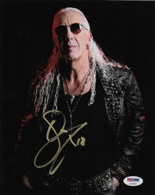 Dee Snider Twisted Sister Heavy Metal Signed Autograph 8x10 Photo 4 Psa
