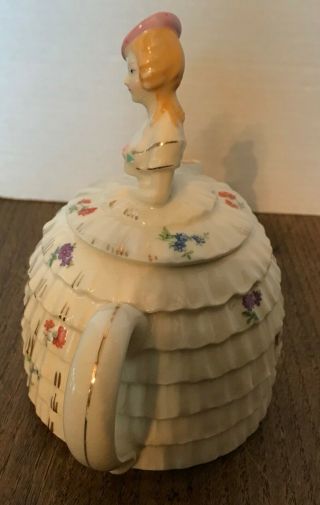 Antique 1930’s Southern Belle Crinoline Lady Teapot 2