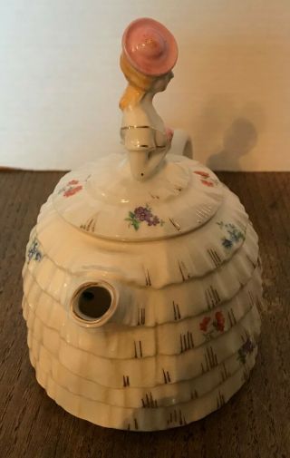 Antique 1930’s Southern Belle Crinoline Lady Teapot 4