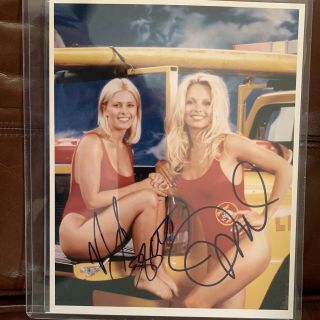 Pamela Anderson,  Nicole Eggert Signed 8 X 10 Photo Autograph Picture Hot Sexy