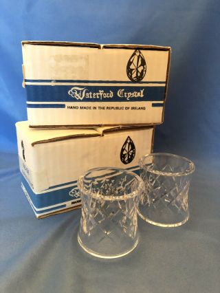 4 Waterford Crystal Comeragh Napkin Rings