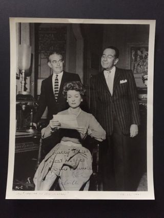 Joan Bennett - Melville Ruick - Donald Cook Vintage Signed Photo