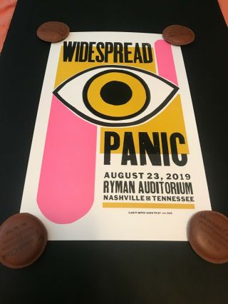 Widespread Panic Live At The Ryman 8/23/19 Hatch Show Print (night 1) M/nm
