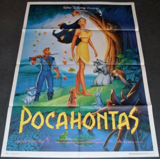 Pocahontas 1995 Nm 39x55 Italian 2 Sheet Movie Poster Disney Cartoon