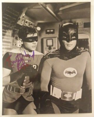 Burt Ward Signed Batman & Robin 8x10 Photo