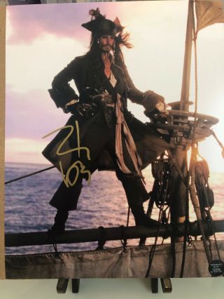 Johnny Depp Signed Autograph 8x10 Disney Pirates Captain Jack Sparrow Rare