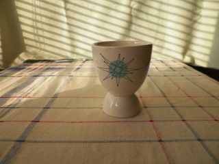 Vintage Franciscan Atomic Starburst Mid Century Modern Egg Cup