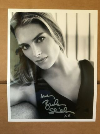 Brooke Shields Headshot Photo With Authentic Hand - Signed Autograph.