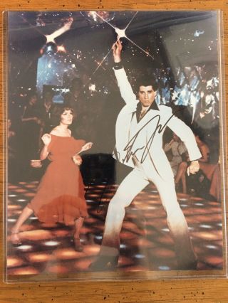 Saturday Night Fever John Travolta Signed 8 X 10 Color Photo (not Authenticated)