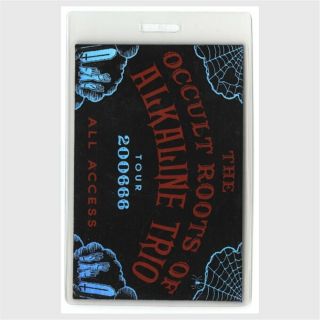 Alkaline Trio Authentic 2006 Concert Laminated Backstage Pass Occult Roots Tour