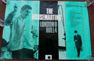 The Housemartins - London 0 Hull 4 (1986 Promo Promotional Poster)