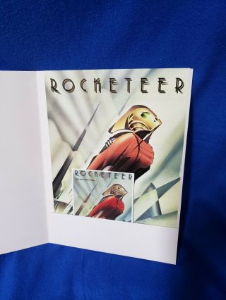 Disney The Rocketeer Spanish White Folder With Deco Insert & Spanish Card 2