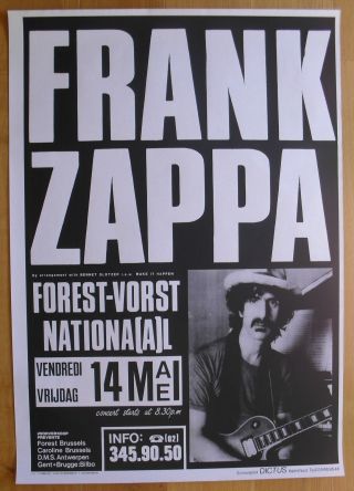 Frank Zappa Concert Poster 