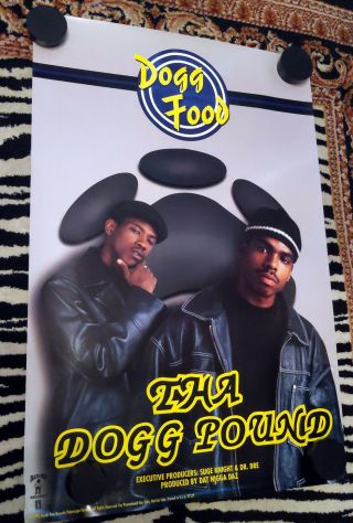 West Coast Rap/promo Poster - Dogg Pound - Dogg Food - Daz Death Row Nm