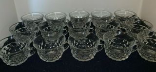 (set Of 15) Authentic Fostoria American Flared - Rim Punch Cups