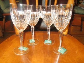 4 Lenox Crystal Clarity 7 3/4 " Water Goblets Or Large Wine Glasses -