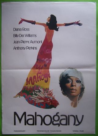 Mahogany - Diana Ross/a.  Perkins/b.  Dee Williams - Yugoslav Movie Poster 