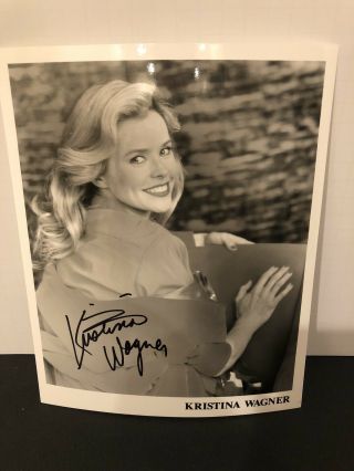 Kristina Wagner 8x10 Signed Photo General Hospital Autograph No