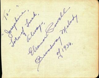 Eleanor Powell Autograph - Broadway Melody Of 1936