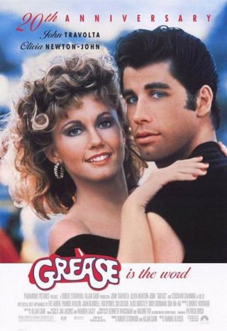 Grease Movie Poster 1sided 20th Ann.  27x40 Travolta Newton - John 50 