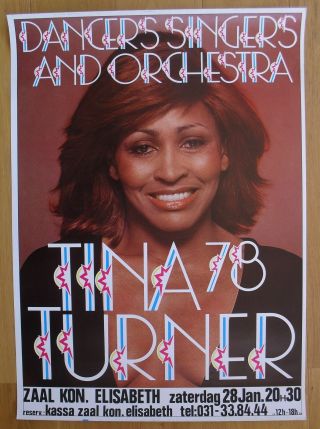 Tina Turner Concert Poster 