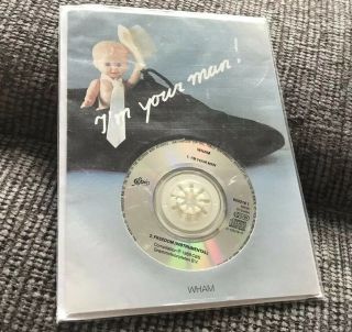 Wham (george Michael) ‘i’m Your Man’ Greetings Card With Mini Cd