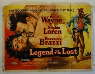 Legend Of The Lost Release British Quad Movie Poster