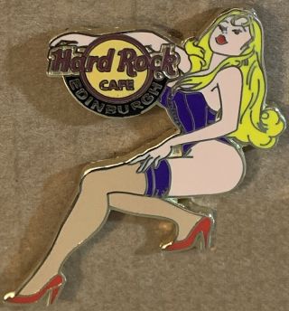 Hard Rock Cafe Edinburgh 2007 Lingerie Girl Series Pin Sexy Blond Le 250 41169