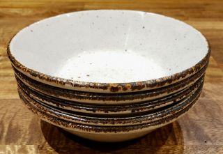 Set Of 5 Midwinter Stonehenge Creation - - 6 - 1/2 " Cereal Bowls