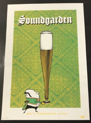 Soundgarden Concert Poster - Camden Nj 7.  30.  14 - Signed/ ’d 30/100