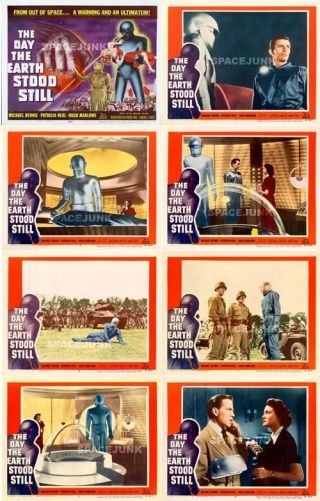 The Day The Earth Stood Still (1951) U.  S.  Lobby Cards Complete Set Of 8