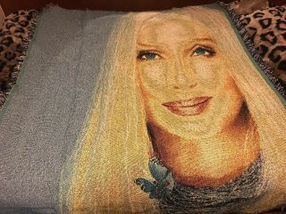 Cher Farewell Tour Huge Woven Throw Blanket Over 5x4’ Perfect