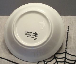 Royal China Currier and Ives hostess BLACK candy Bowl 